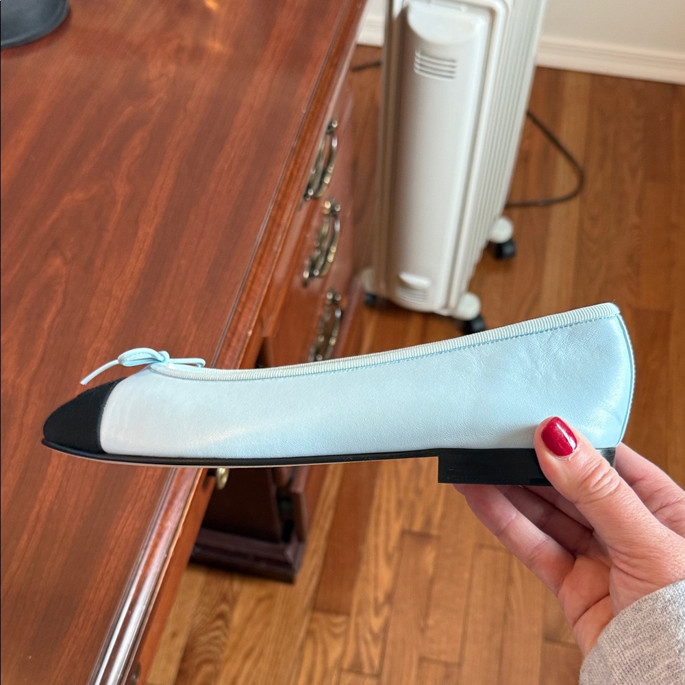 Chanel Light Blue Ballet Flats. Size 39.5 - Picture 3 of 15